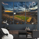 41879-MGV-CV-36X24-University of Wyoming Cowboys Football Team Print - Laramie War Memorial Stadium Wall Art Canvas Print