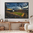 41879-MGV-FC-36X24_Black-University of Wyoming Cowboys Football Team Print - Laramie War Memorial Stadium Wall Art Canvas Print
