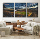 41879-MGV-FC-60X30-3P_Black-University of Wyoming Cowboys Football Team Print - Laramie War Memorial Stadium Wall Art Canvas Print