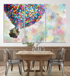 48558-MGV-CV-36X24-Up Pixar Poster, Look Up Pixar Wall Art, Up Pixar Canvas, Kids Play Game Room Decor Wall Art