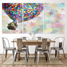 48558-MGV-CV-36X24-Up Pixar Poster, Look Up Pixar Wall Art, Up Pixar Canvas, Kids Play Game Room Decor Wall Art