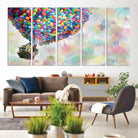 48558-MGV-CV-36X24-Up Pixar Poster, Look Up Pixar Wall Art, Up Pixar Canvas, Kids Play Game Room Decor Wall Art