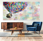 48558-MGV-CV-36X24-Up Pixar Poster, Look Up Pixar Wall Art, Up Pixar Canvas, Kids Play Game Room Decor Wall Art