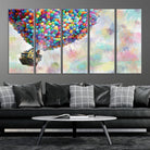 48558-MGV-CV-36X24-Up Pixar Poster, Look Up Pixar Wall Art, Up Pixar Canvas, Kids Play Game Room Decor Wall Art