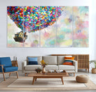 48558-MGV-CV-36X24-Up Pixar Poster, Look Up Pixar Wall Art, Up Pixar Canvas, Kids Play Game Room Decor Wall Art