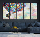 48558-MGV-CV-36X24-Up Pixar Poster, Look Up Pixar Wall Art, Up Pixar Canvas, Kids Play Game Room Decor Wall Art