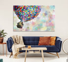 48558-MGV-CV-36X24-Up Pixar Poster, Look Up Pixar Wall Art, Up Pixar Canvas, Kids Play Game Room Decor Wall Art