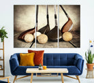 Vintage Golf Ball Art | Golf Decor for Man Cave or Office | Ready to Hang and Framed