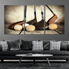 Vintage Golf Ball Art | Golf Decor for Man Cave or Office | Ready to Hang and Framed