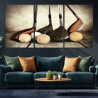 33845-MGV-CV-36X24-Vintage Golf Ball Art | Golf Decor for Man Cave or Office | Ready to Hang and Framed