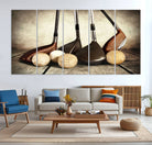 33845-MGV-CV-36X24-Vintage Golf Ball Art | Golf Decor for Man Cave or Office | Ready to Hang and Framed