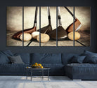 33845-MGV-CV-36X24-Vintage Golf Ball Art | Golf Decor for Man Cave or Office | Ready to Hang and Framed