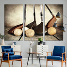Vintage Golf Ball Art | Golf Decor for Man Cave or Office | Ready to Hang and Framed