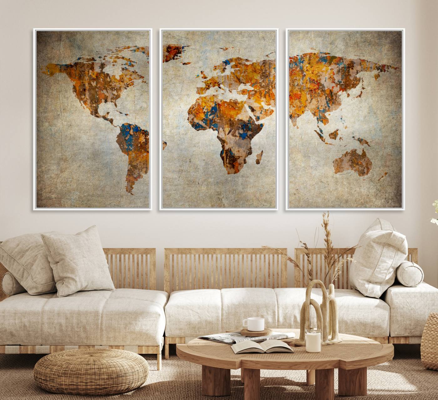 59464-MGV-CV-36X24-Vintage World Map World Map Canvas Print