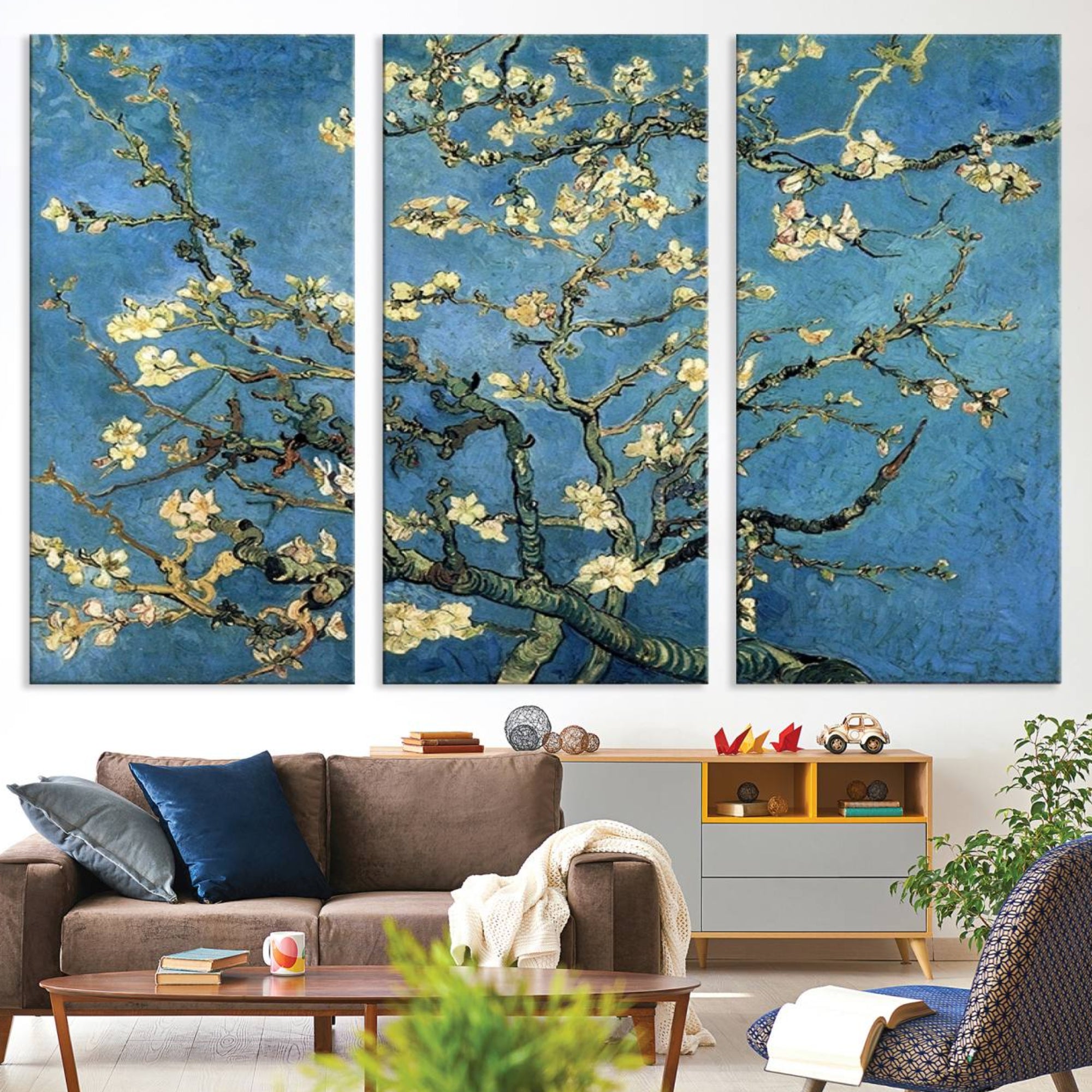 94991-MGV-CV-36X24-Wall Art Almond Blossom by Van Gogh Canvas Print