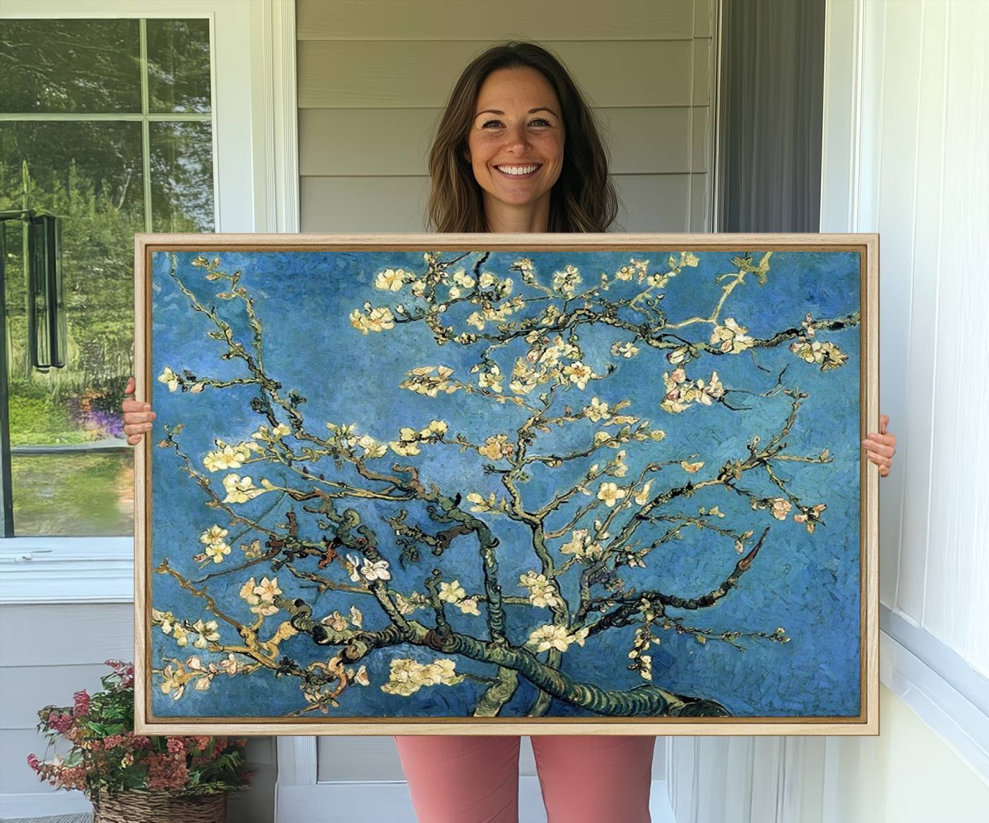 94991-MGV-CV-36X24-Wall Art Almond Blossom by Van Gogh Canvas Print