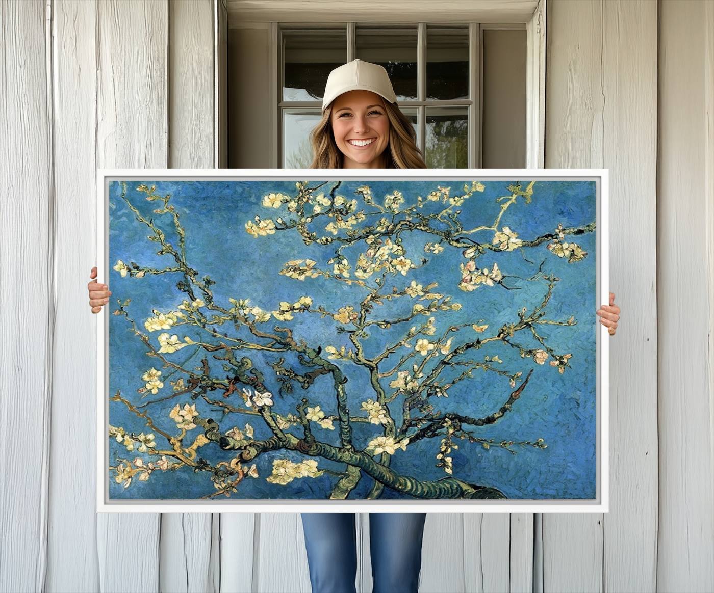 94991-MGV-CV-36X24-Wall Art Almond Blossom by Van Gogh Canvas Print