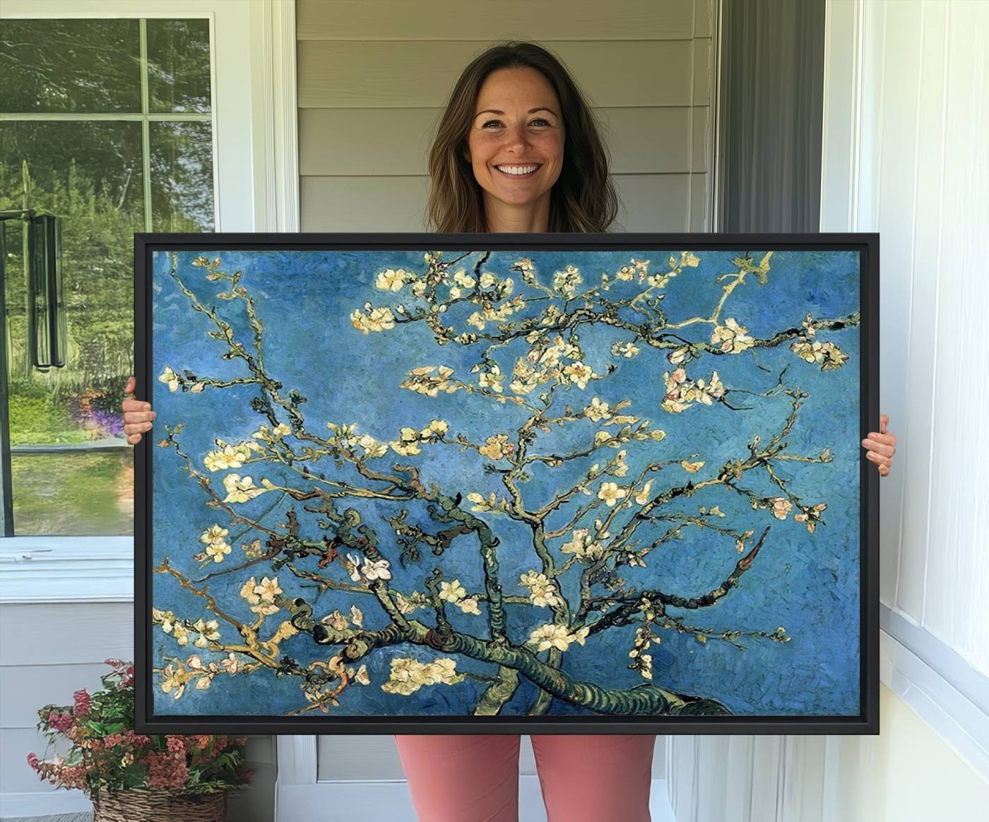 94991-MGV-CV-36X24-Wall Art Almond Blossom by Van Gogh Canvas Print