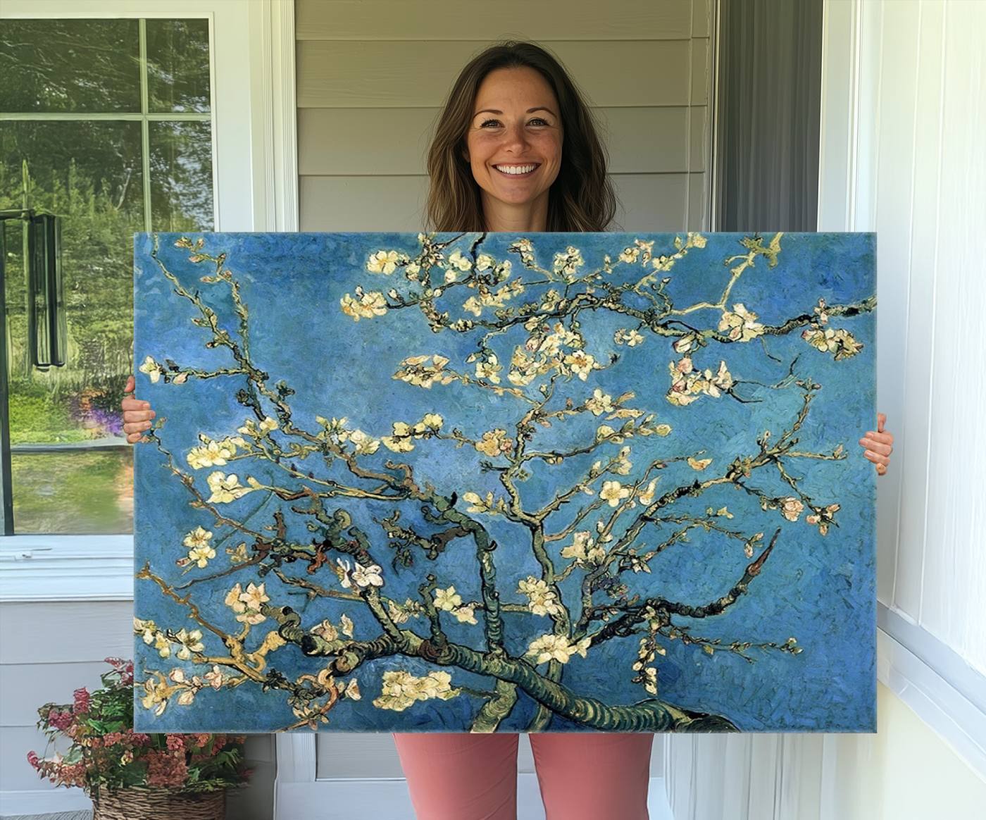 94991-MGV-CV-36X24-Wall Art Almond Blossom by Van Gogh Canvas Print