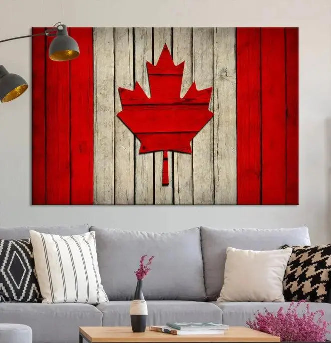 Wall Art Canada Flag Canvas Print 