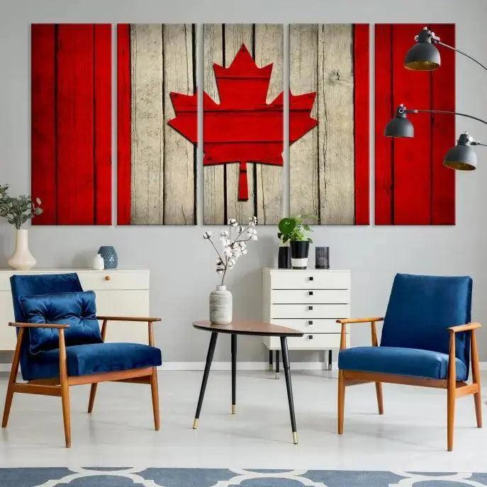 Edit-Images-Wall Art Canada Flag Canvas Print
