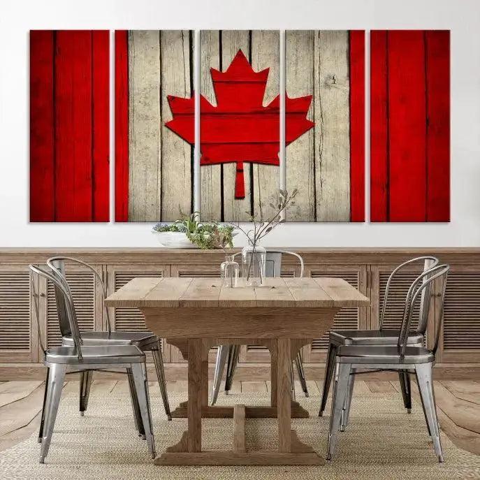 Edit-Images-Wall Art Canada Flag Canvas Print