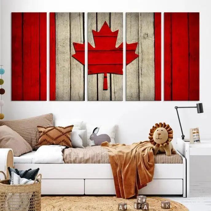 Edit-Images-Wall Art Canada Flag Canvas Print