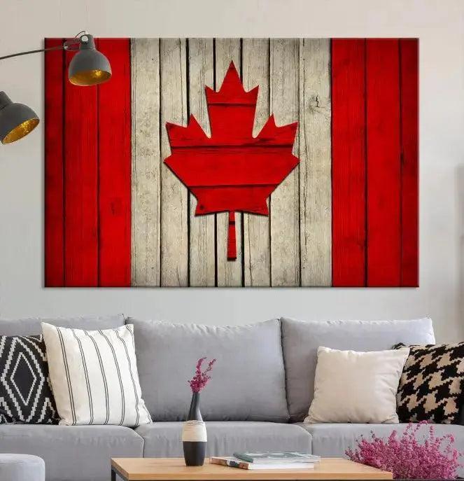 Wall Art Canada Flag Canvas Print