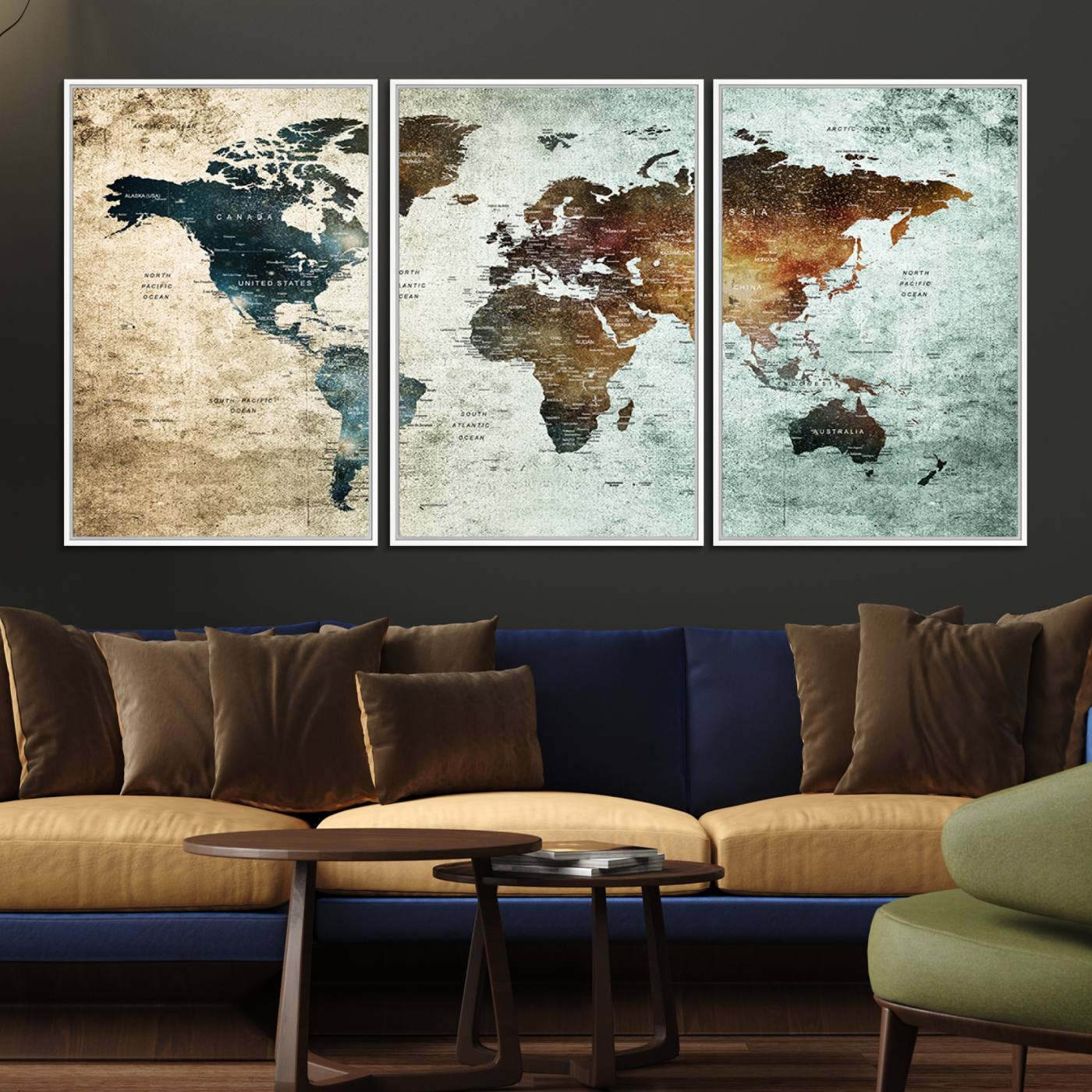 25140-MGV-FC-60X30-3P_White-Wall Art Push Pin World Map Canvas Print
