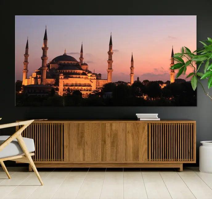 Wall Art Turkey Istanbul Skyline Canvas Print 