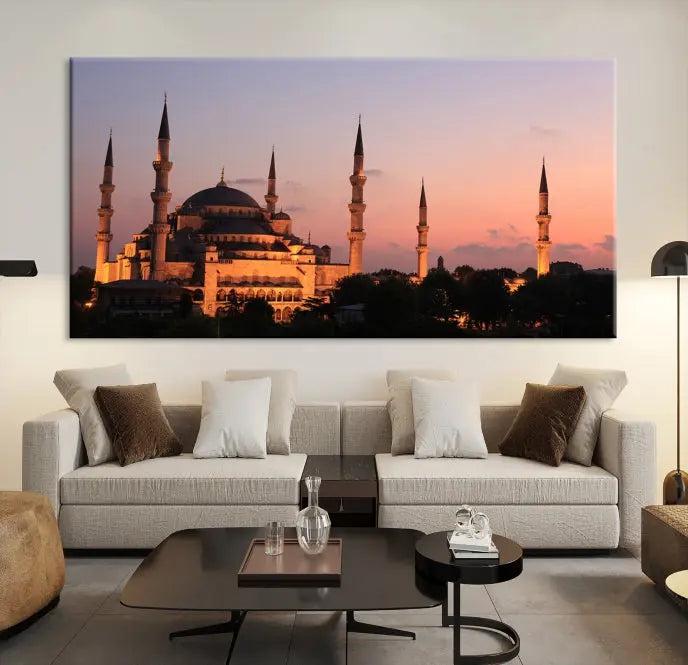 Wall Art Turkey Istanbul Skyline Canvas Print 