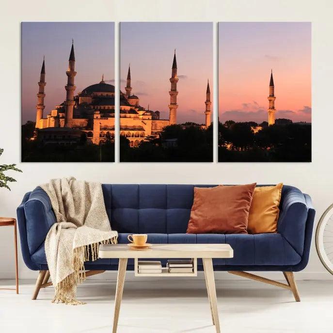 Wall Art Turkey Istanbul Skyline Canvas Print 