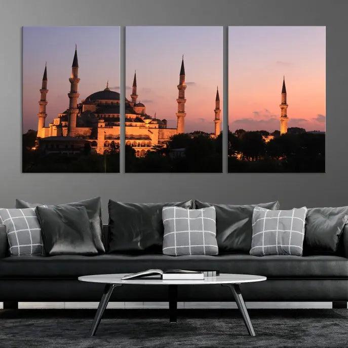 Wall Art Turkey Istanbul Skyline Canvas Print 