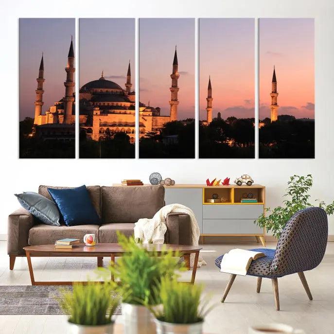 Wall Art Turkey Istanbul Skyline Canvas Print 