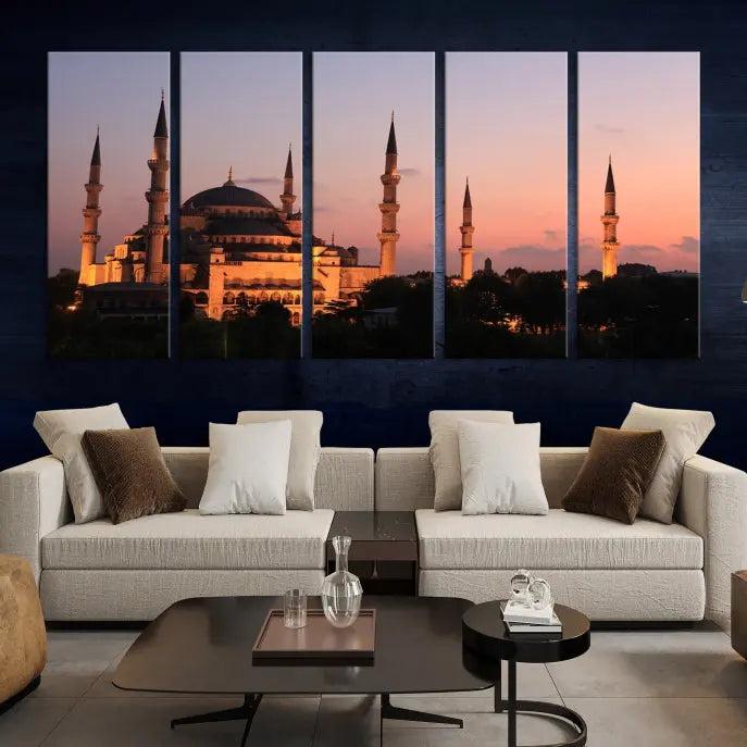 Wall Art Turkey Istanbul Skyline Canvas Print 