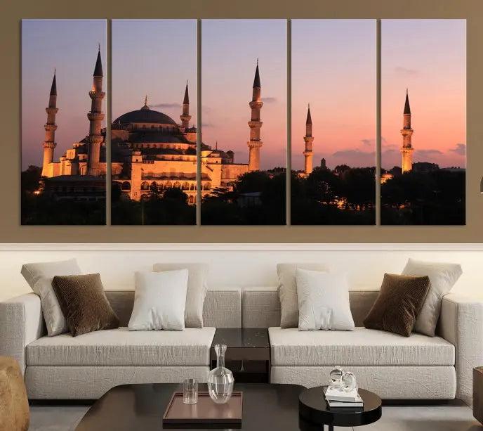 Wall Art Turkey Istanbul Skyline Canvas Print 