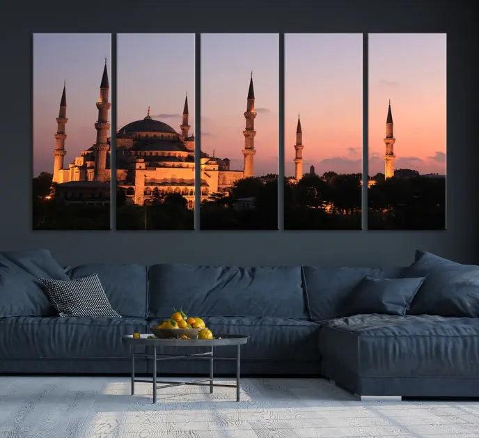 Wall Art Turkey Istanbul Skyline Canvas Print 