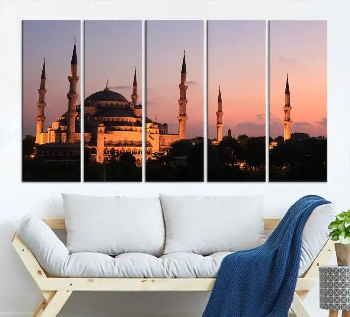 Wall Art Turkey Istanbul Skyline Canvas Print 