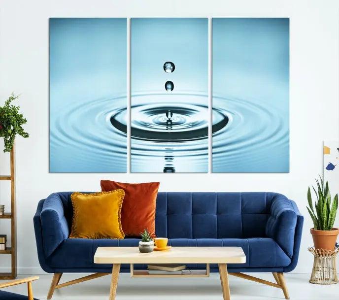 Water Drop Wall Art Canvas Print 