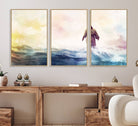 60356-MGV-CV-36X24-Watercolor Jesus Walking on Water Canvas Print, Christian Wall Art, Jesus Christ Walking