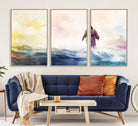 60356-MGV-CV-36X24-Watercolor Jesus Walking on Water Canvas Print, Christian Wall Art, Jesus Christ Walking
