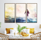 60356-MGV-CV-36X24-Watercolor Jesus Walking on Water Canvas Print, Christian Wall Art, Jesus Christ Walking