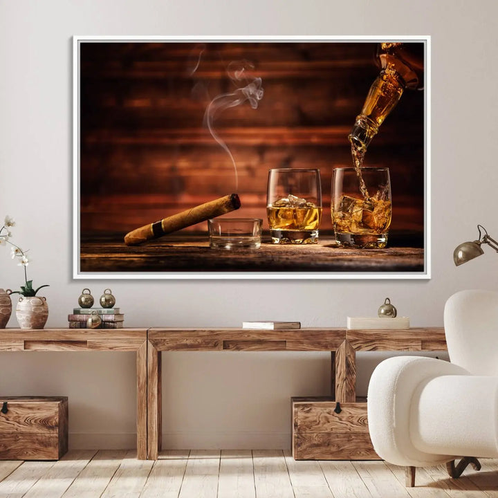 A 3-panel canvas wall art, ready to hang, perfect for your space.