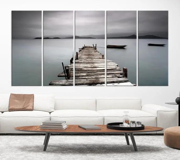 Wood Pier Wall Art Canvas Print 