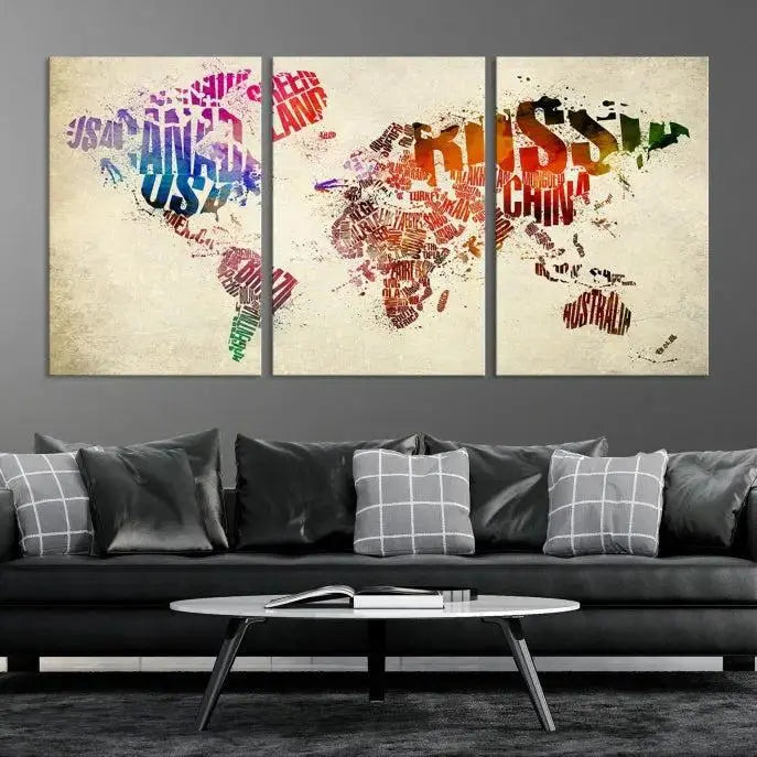 World Map Canvas Print 