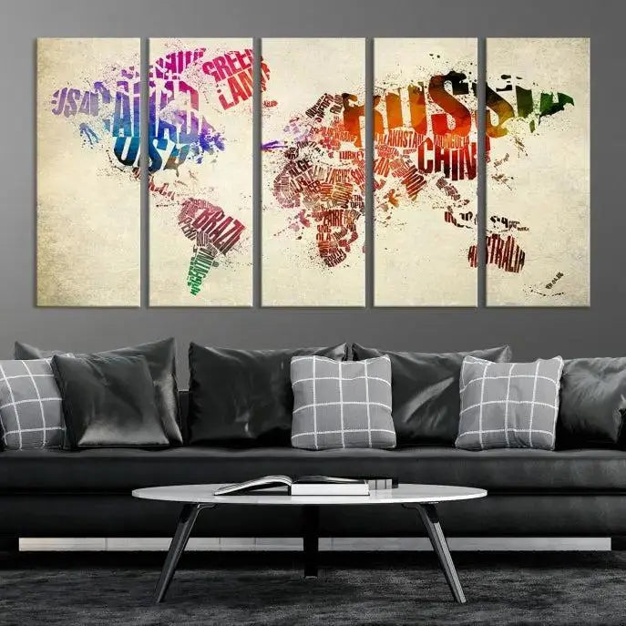 World Map Canvas Print 