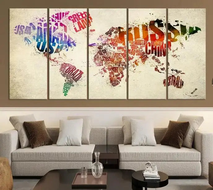 World Map Canvas Print 