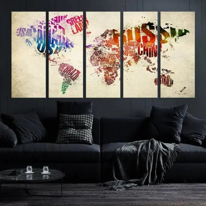 World Map Canvas Print 