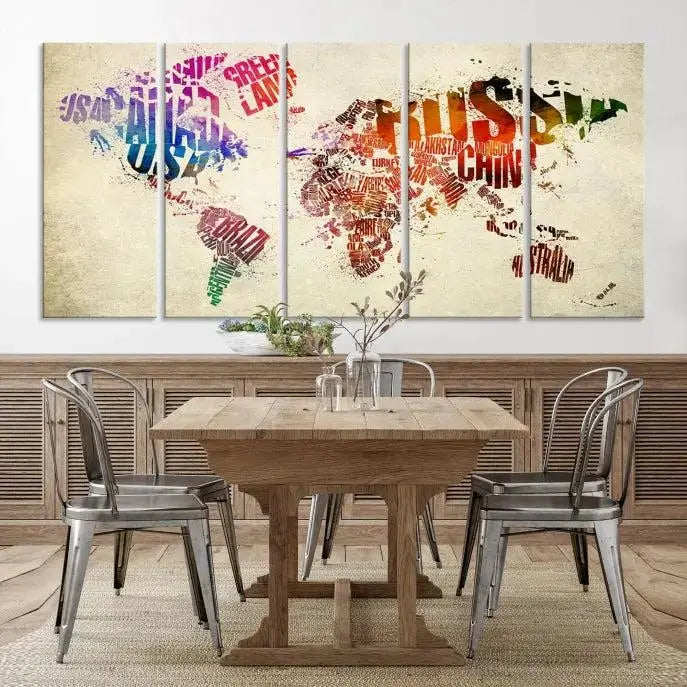 World Map Canvas Print 