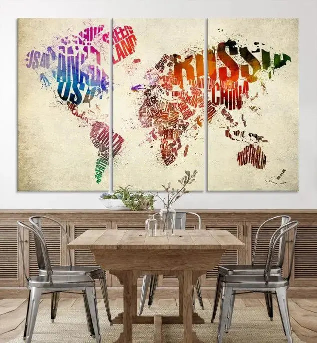 World Map Canvas Print 